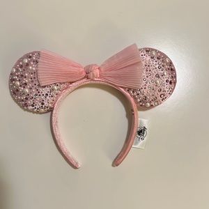 Disney x BaubleBar Pink Minnie Ear Headband NEW